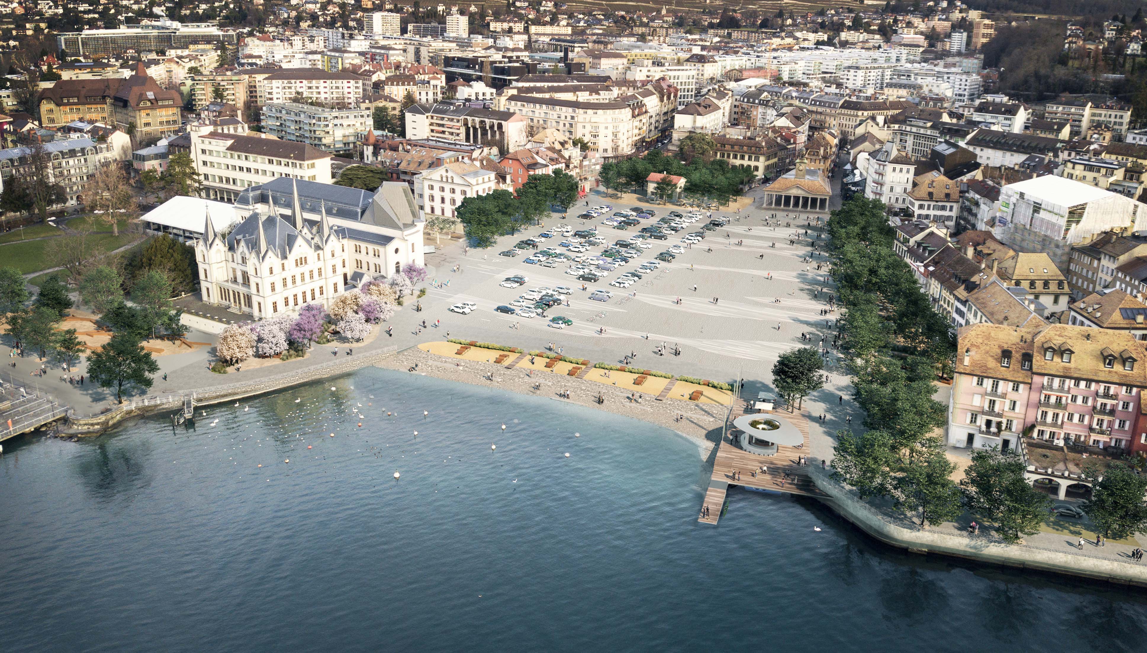 Vevey: saccage d'affiches pour le "oui" à un parking souterrain à la Place du Marché